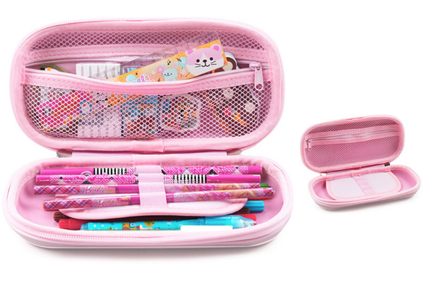 storage case with barbie design