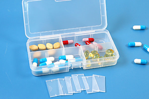 Plastic-tablet-storage-box